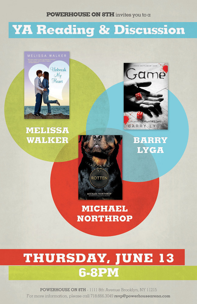 YA Reading & Discussion with Melissa Walker, Barry Lyga and Michael Northrop