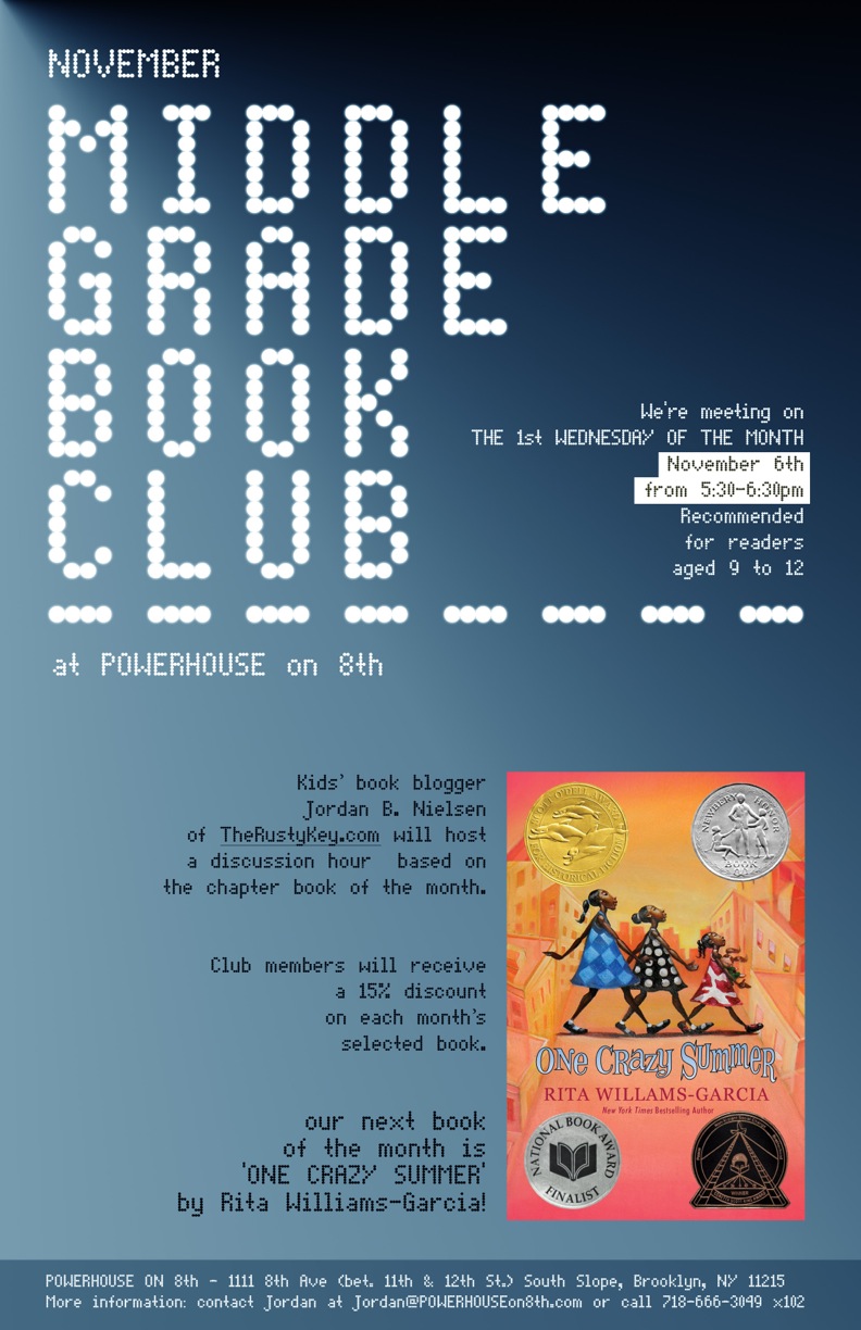 November Middle Grade Book Club: One Crazy Summer by Rita Williams-Garcia