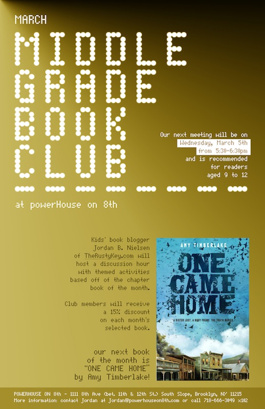 March Middle Grade Book Club: One Came Home by Amy Timberlake