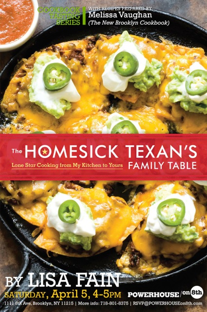 Cookbook Tasting Series with Melissa Vaughan: The Homesick Texan’s Family Table by Lisa Fain