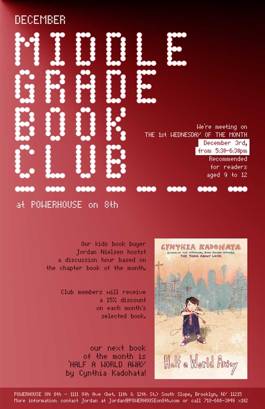 Middle Grade Book Club: Half a World Away by Cynthia Kadohata