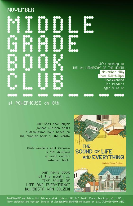 Middle Grade Book Club: The Sound of Life and Everything by Krista Van Dolzer