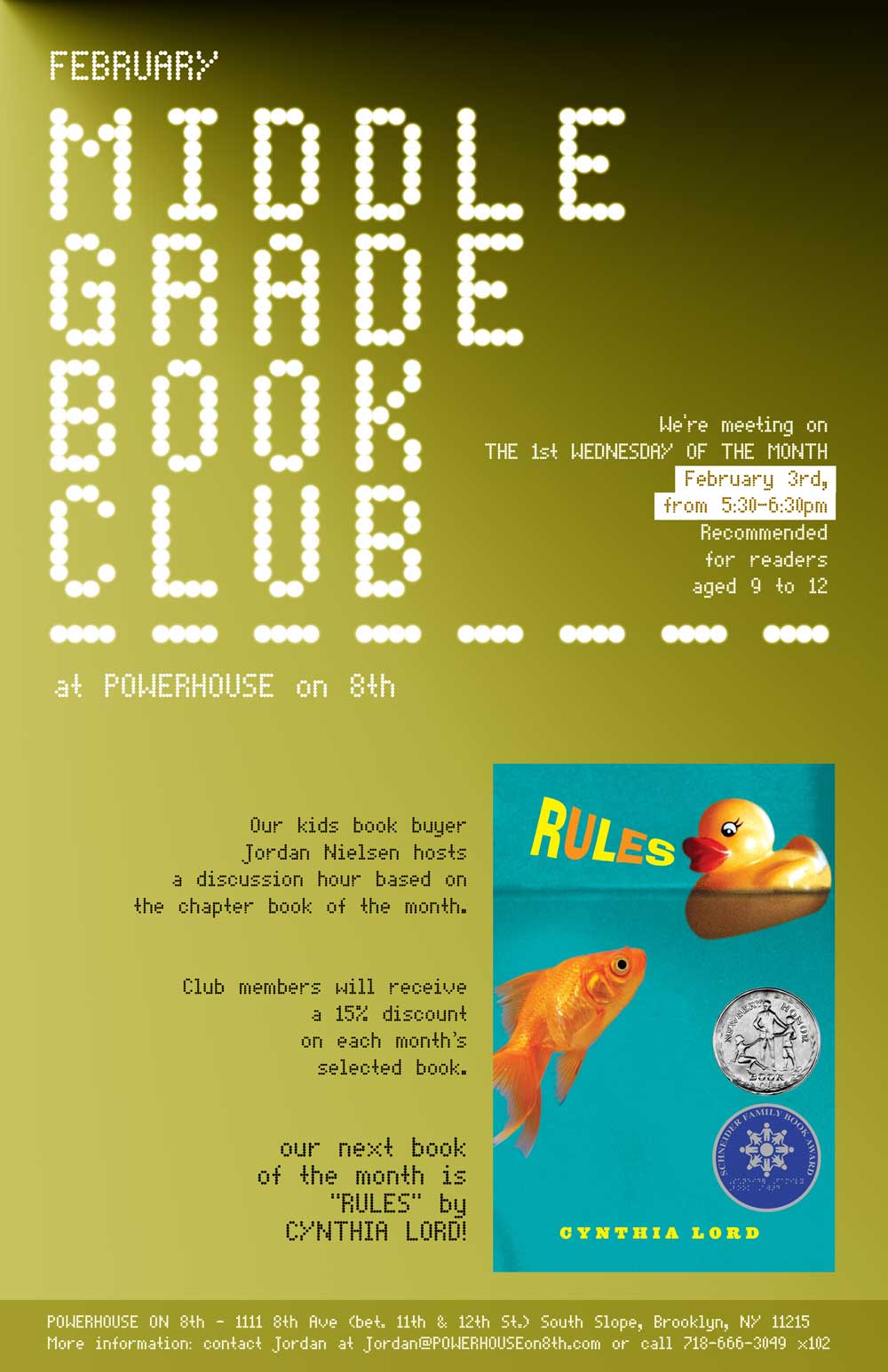 Middle Grade Book Club: Rules by Cynthia Lord