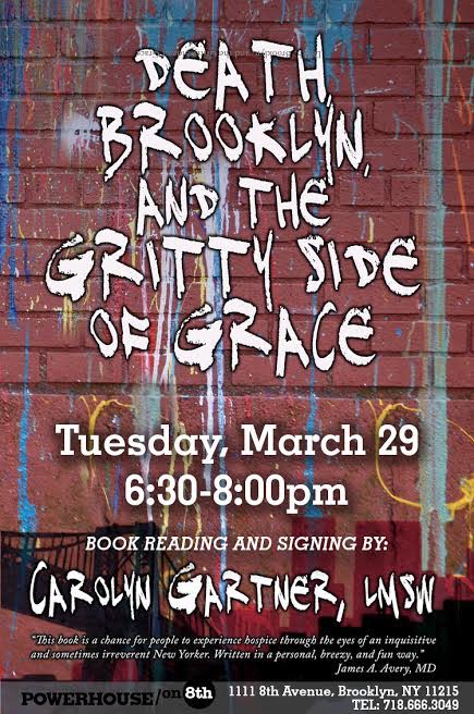 Book Launch: Death, Brooklyn, and the Gritty Side of Grace by Carolyn Gartner