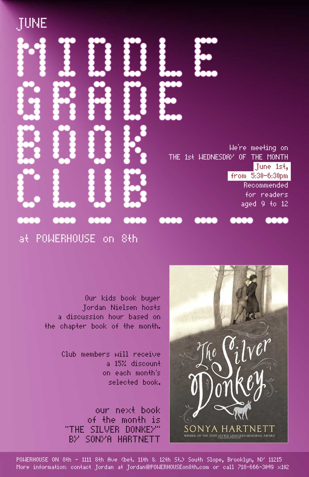 Middle Grade Book Club: The Silver Donkey by Sonya Hartnett