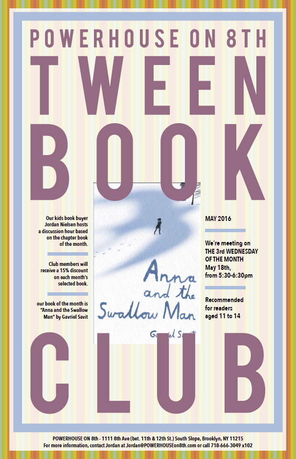 Tween Book Club: Anna and the Swallow Man by Gavriel Savit
