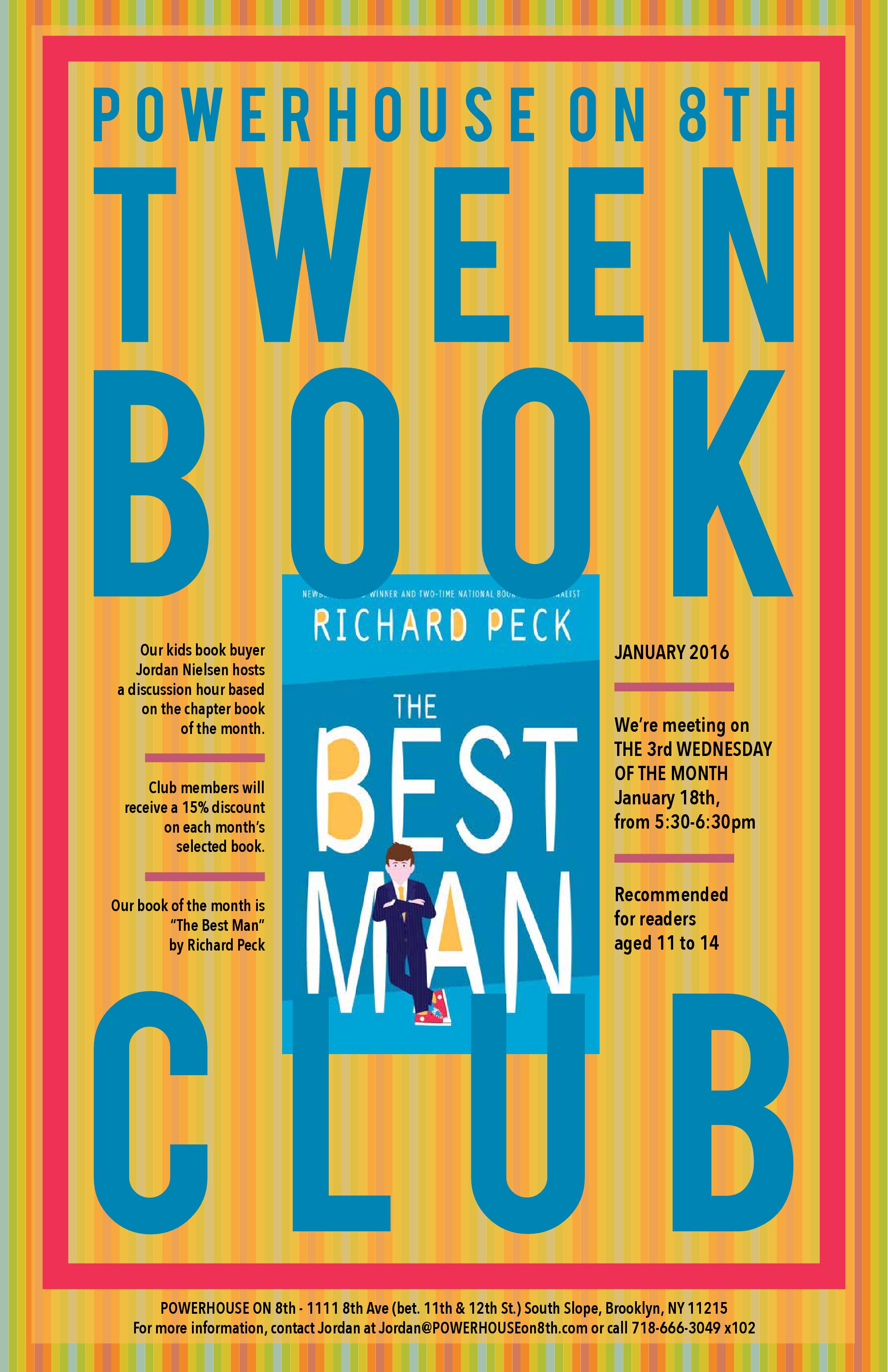 Tween Book Club: The Best Man by Richard Peck