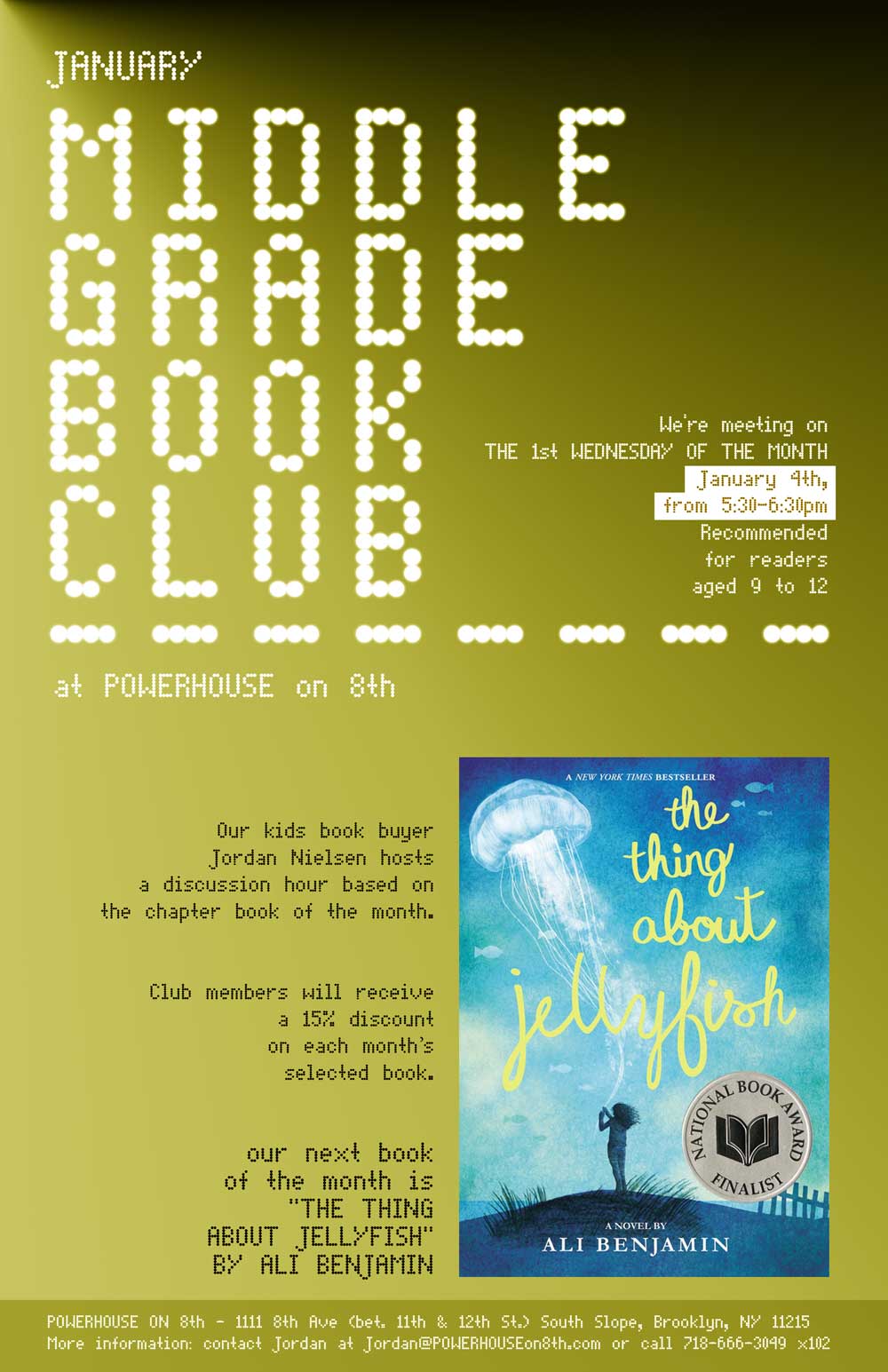 Middle Grade Book Club: The Thing About Jellyfish by Ali Benjamin