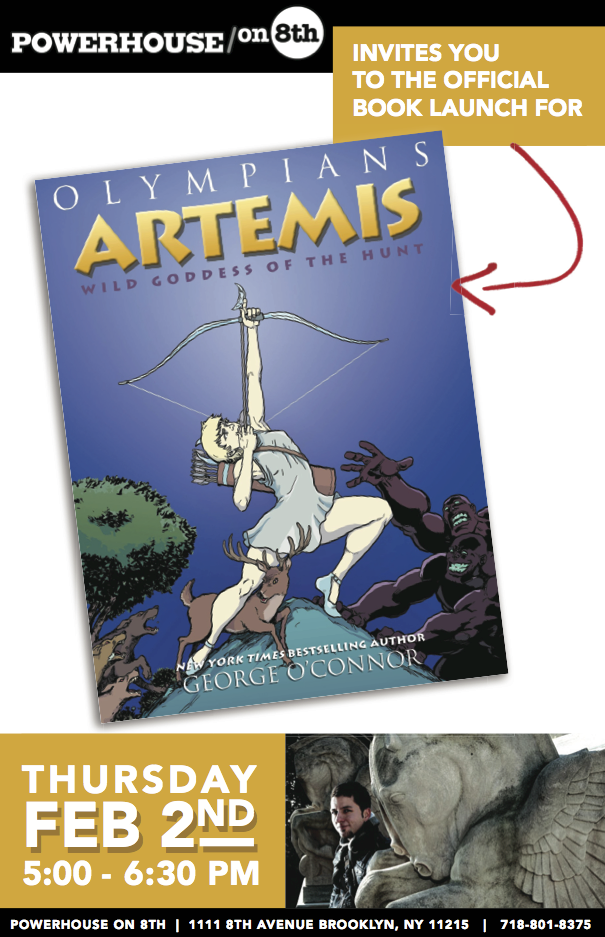 Book Launch: Artemis: Wild Goddess of the Hunt by George O'Connor