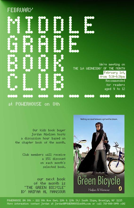 Middle Grade Book Club: The Green Bicycle by Haifaa Al Mansour