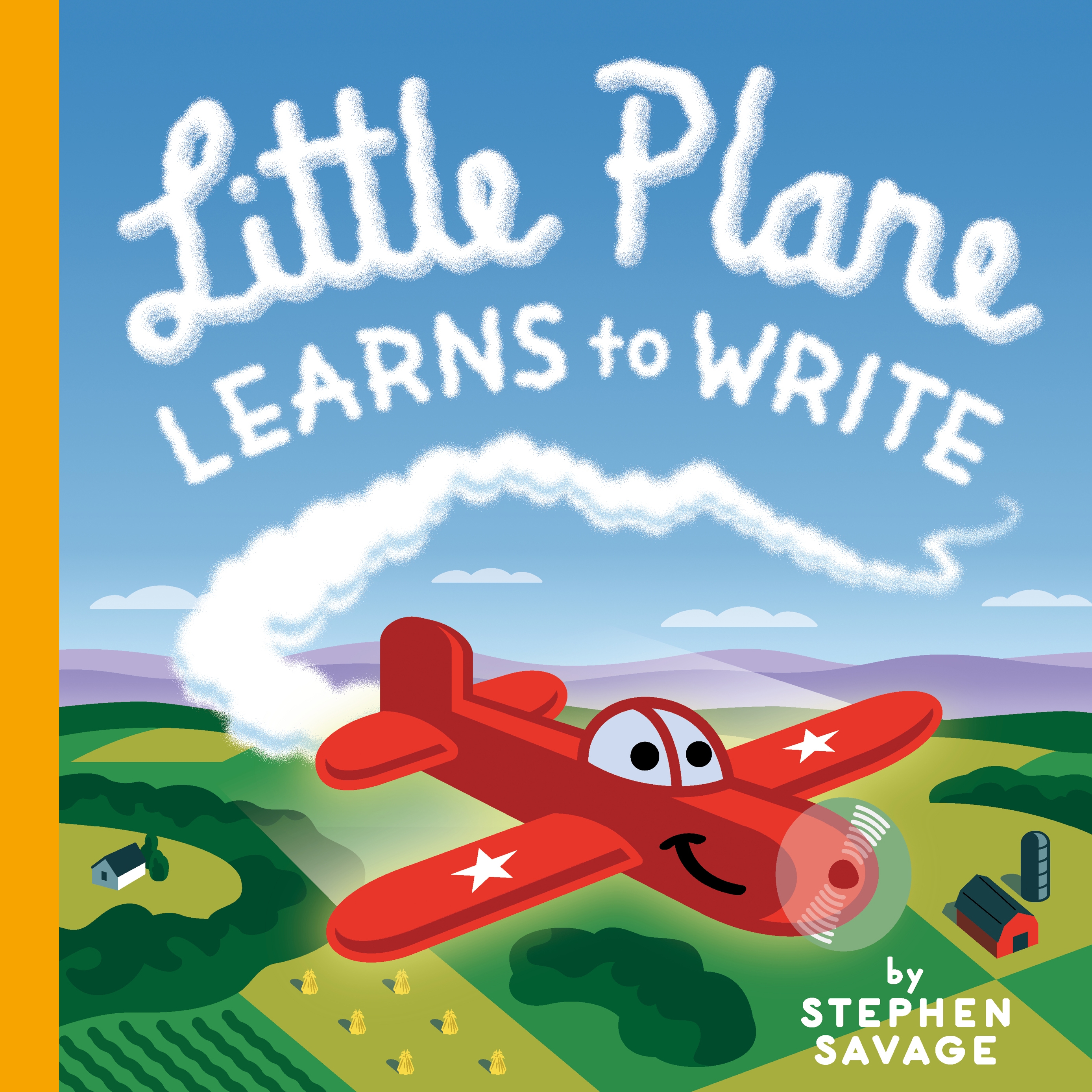 We got a plane. Little plane. Learning plane. Little tug by Stephen Savage. Little Airplane Productions logo.