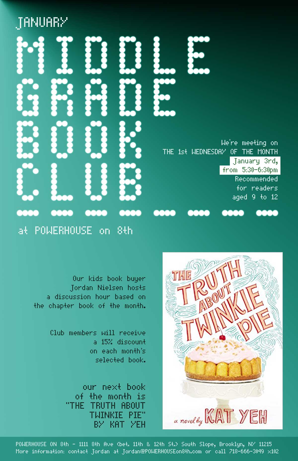 Middle Grade Book Club: The Truth About Twinkie Pie by Kat Yeh