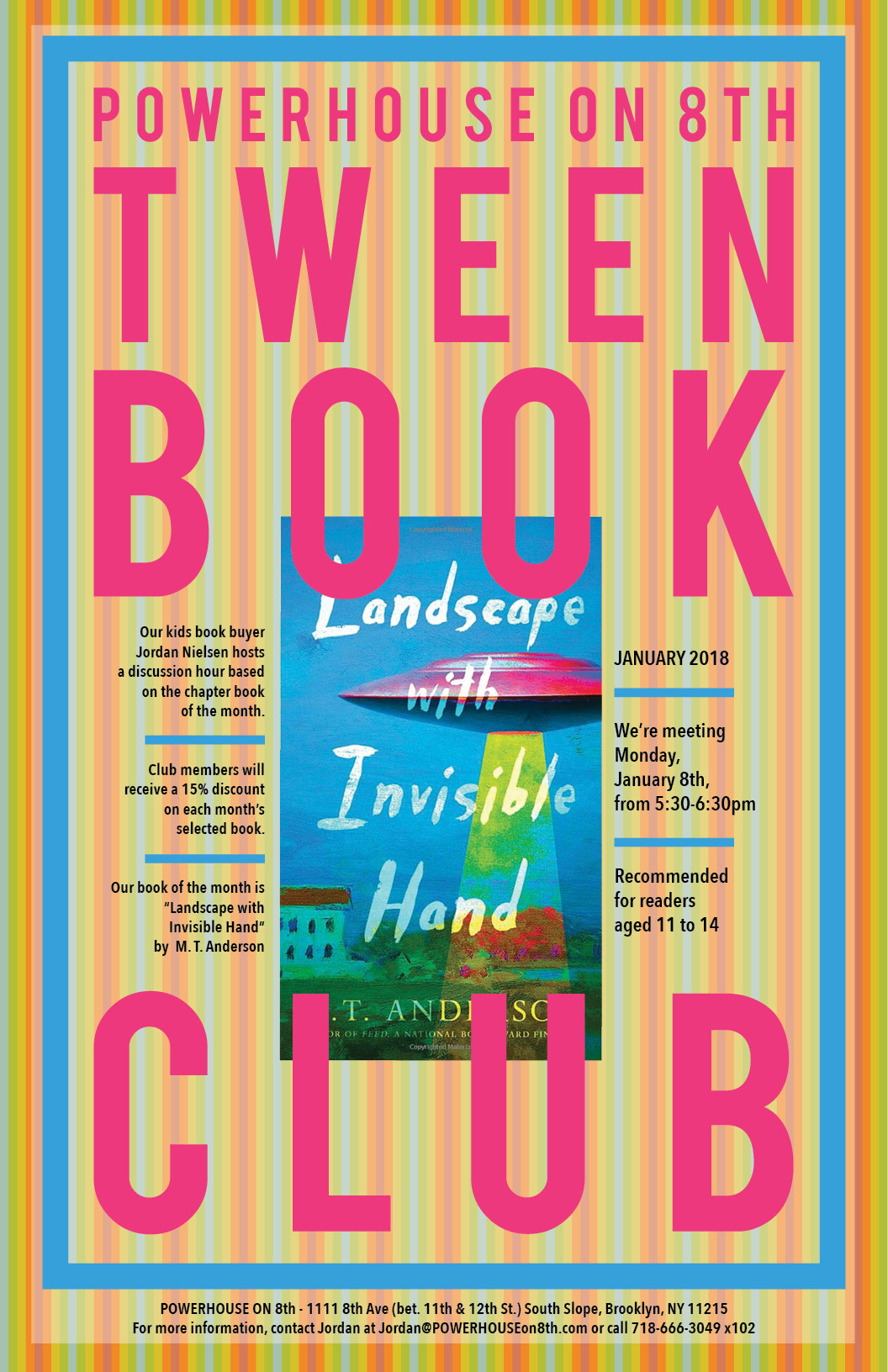 Tween Book Club: Landscape with Invisible Hand by M. T. Anderson