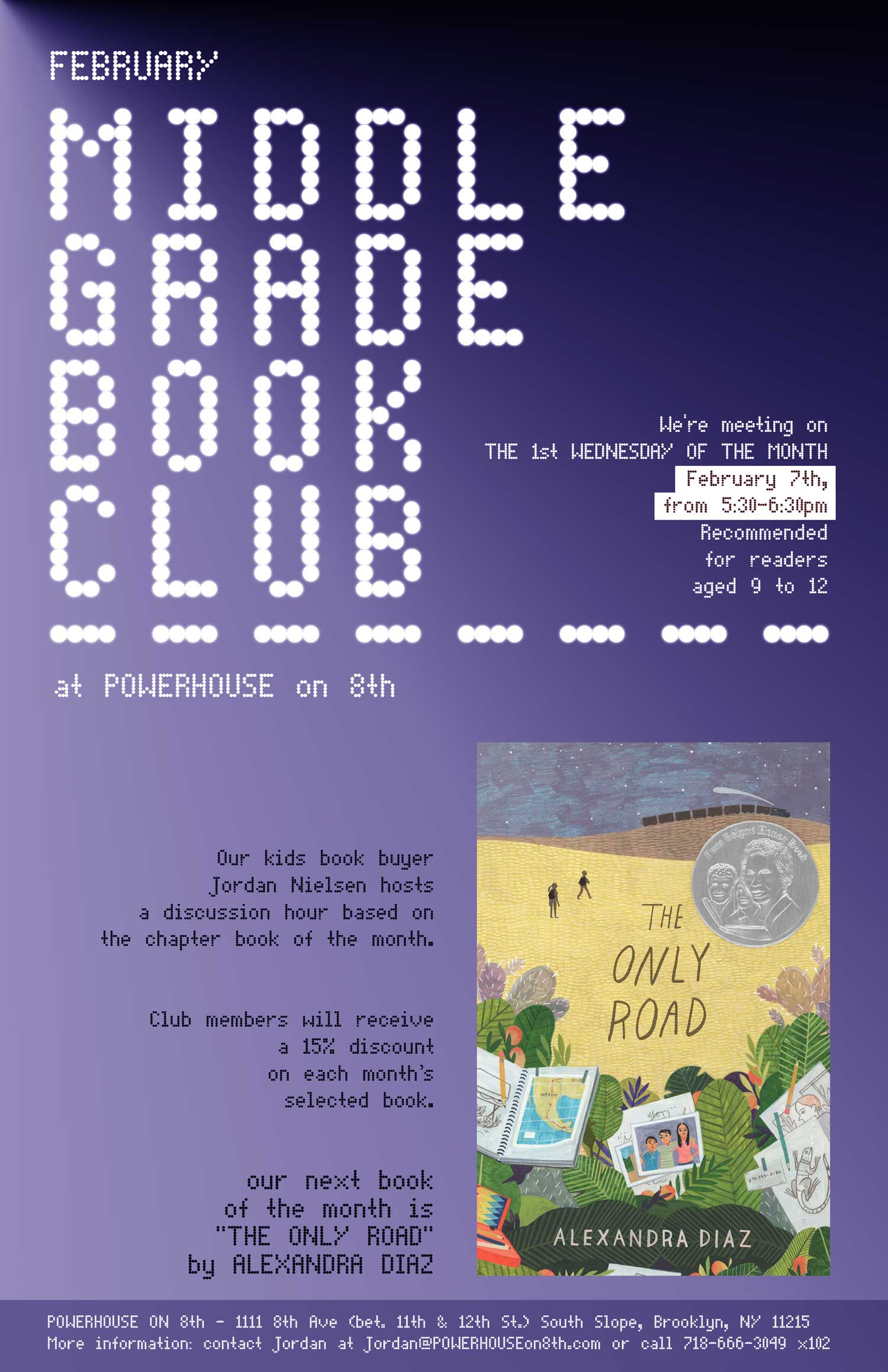Middle Grade Book Club: The Only Road by Alexandra Diaz